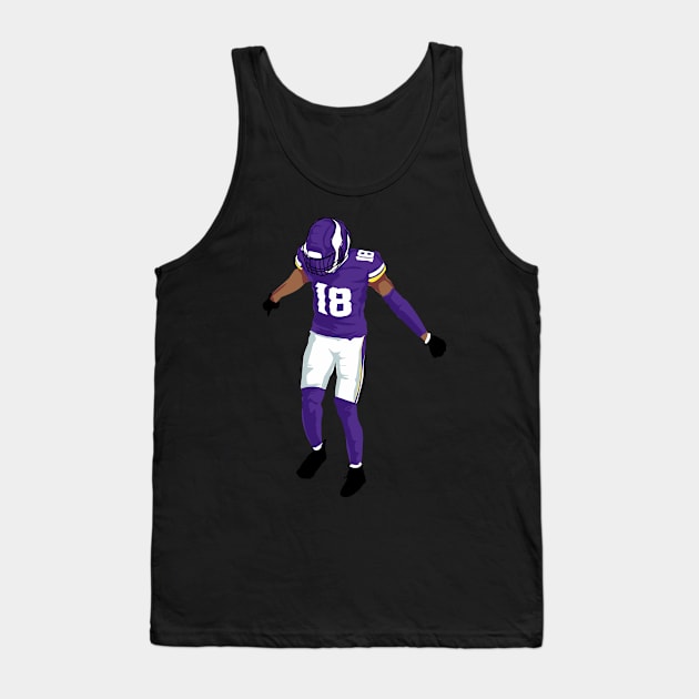 justin jefferson griddy Tank Top by Qrstore